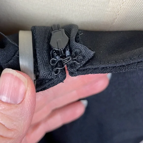 Xhilaration One Shoulder Black Side Zip Ruffle Dress - Size Large - Picture 9 of 12